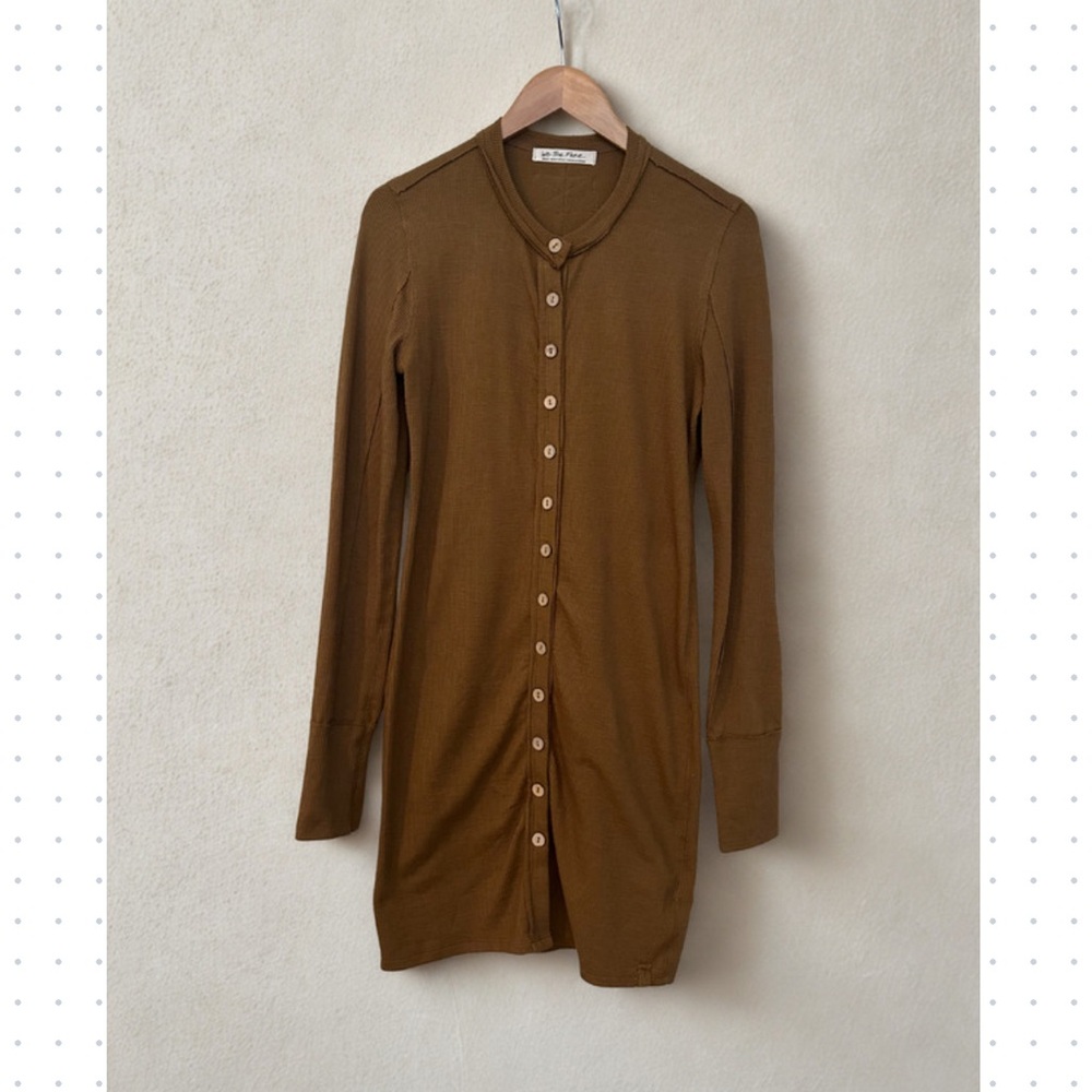 We The Free Brown Knit Cardigan